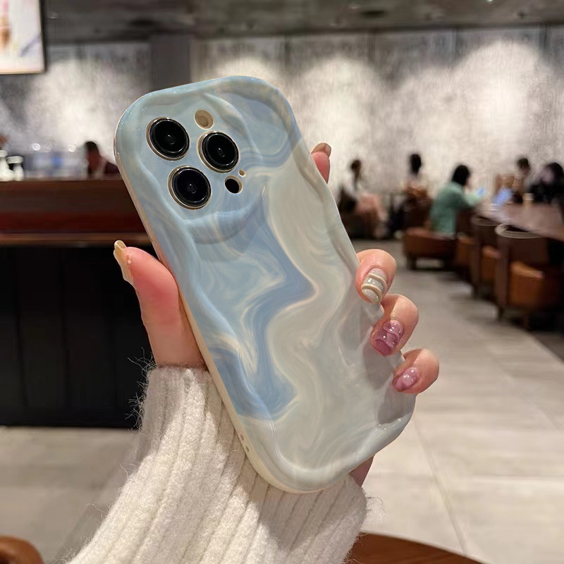 Creamy Gradient Blue Full Coverage Anti-drop Phone Case