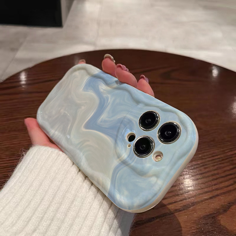 Creamy Gradient Blue Full Coverage Anti-drop Phone Case