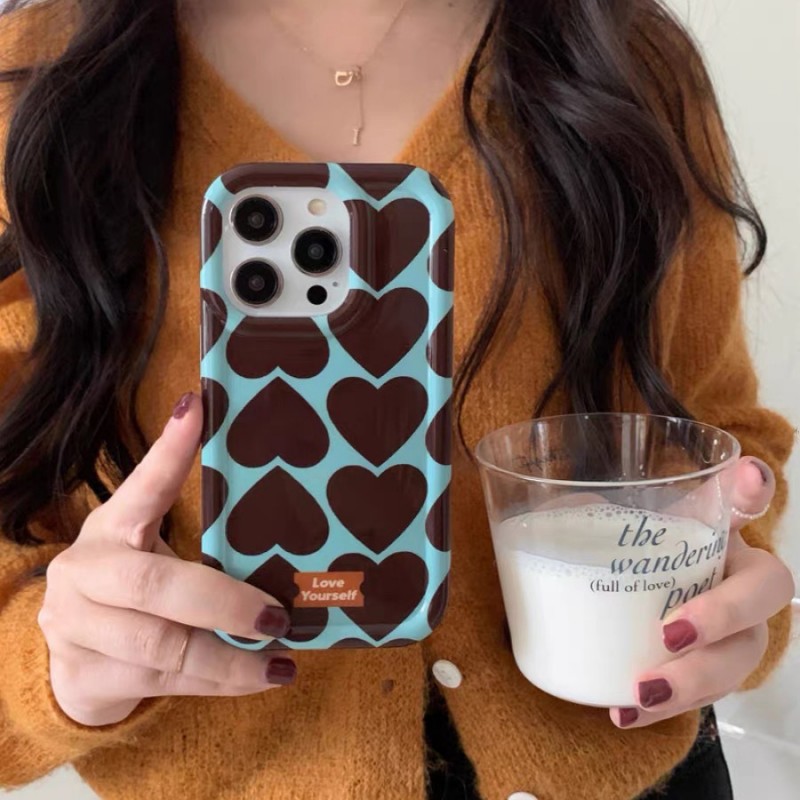 Heart Print Phone Case