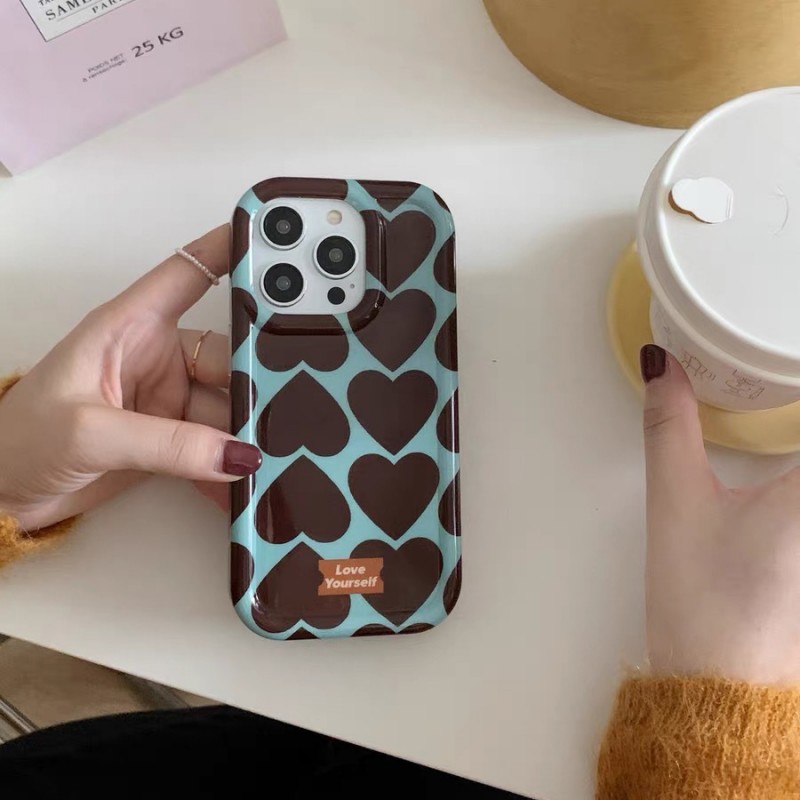 Heart Print Phone Case