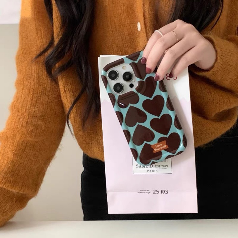 Heart Print Phone Case