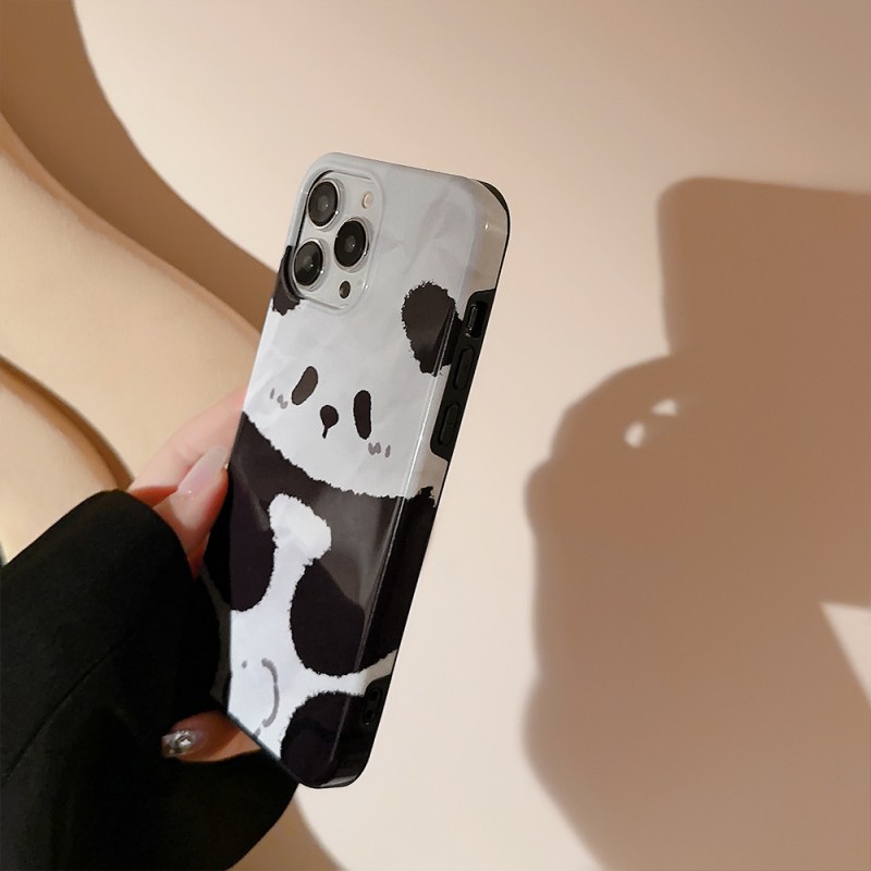 Panda Print Apple Phone Case 