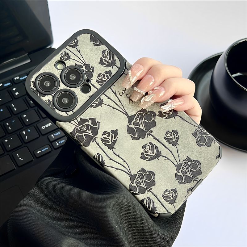 Vintage Flower Full-Body Shockproof Phone Case