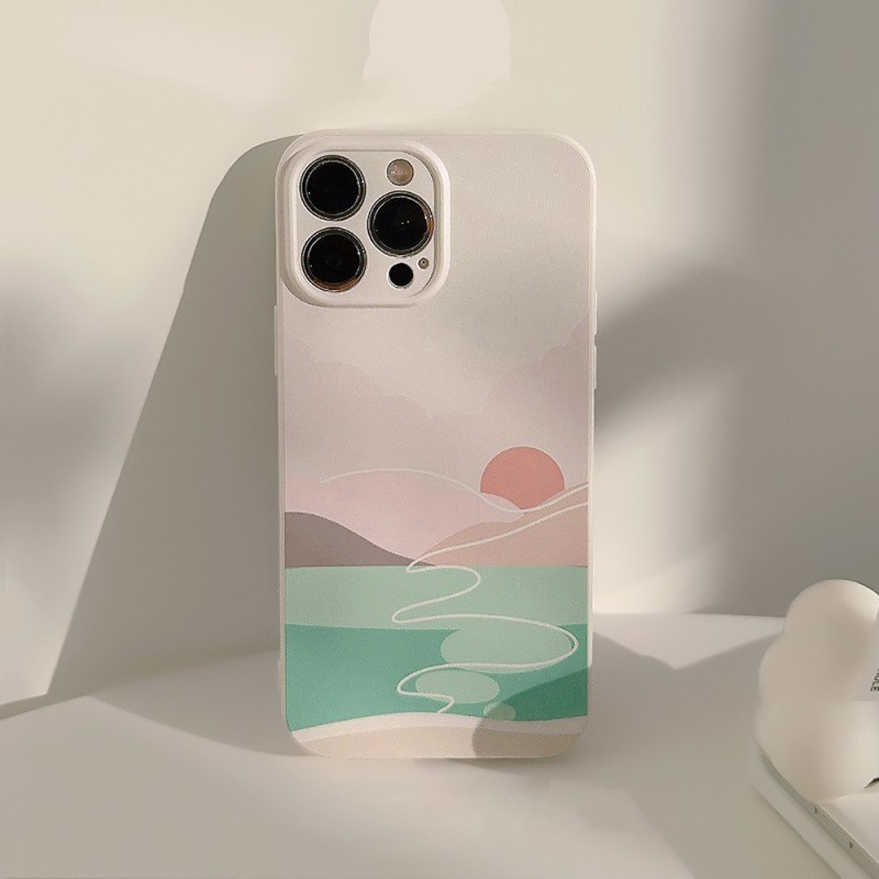 Minimalist iPhone Case with Vintage Art