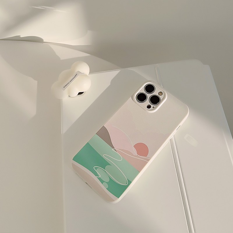 Minimalist iPhone Case with Vintage Art