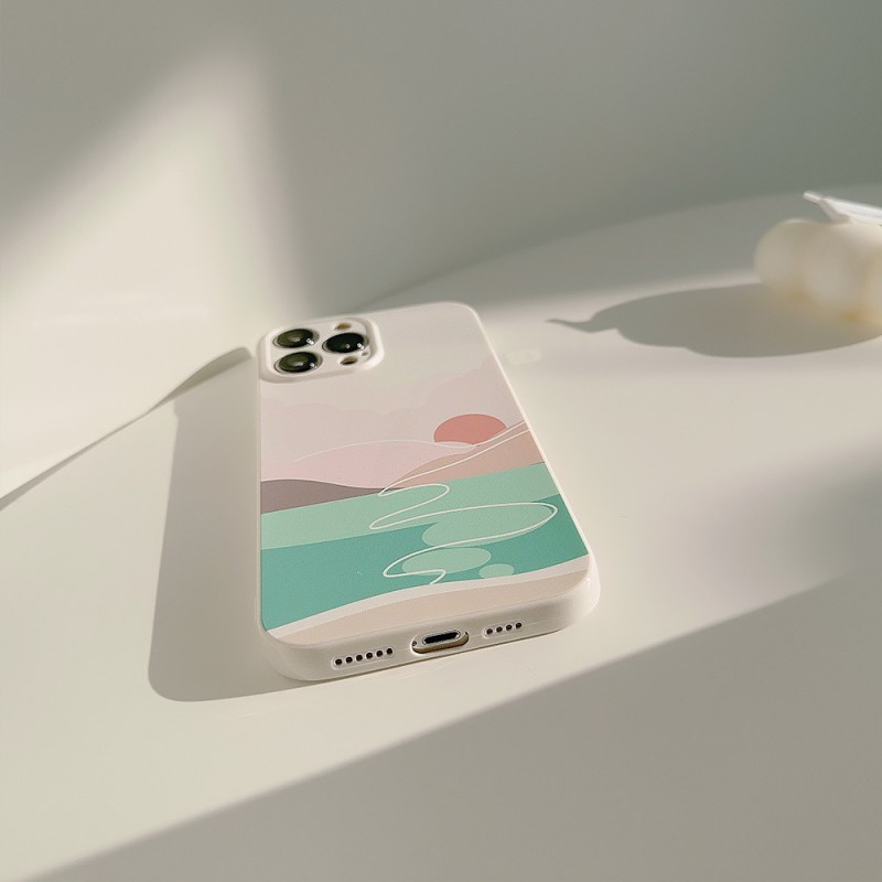 Minimalist iPhone Case with Vintage Art