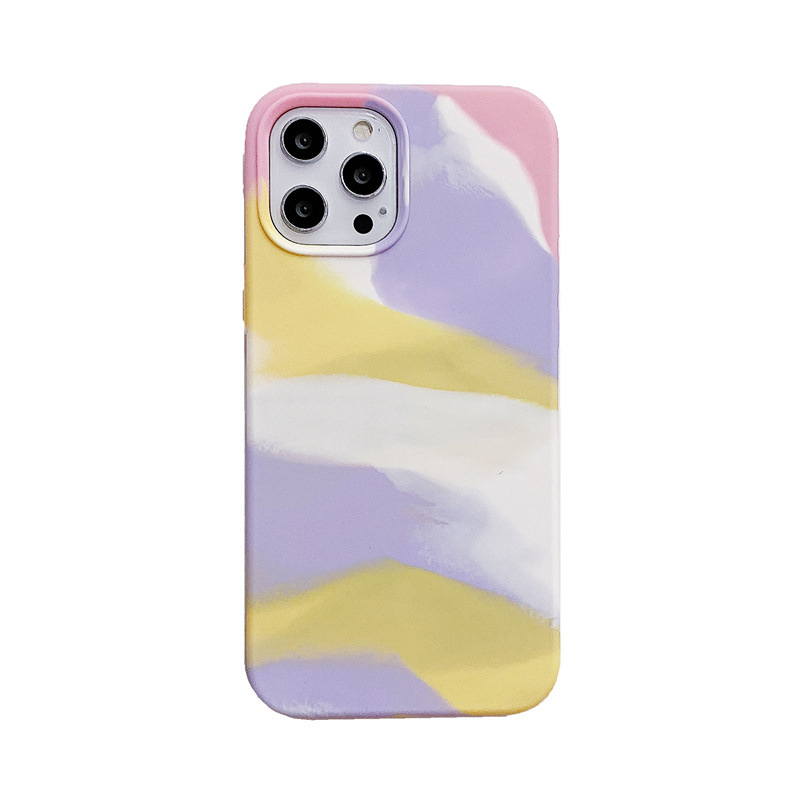 Rainbow Gradient Liquid Silicone Full Coverage Phone Case