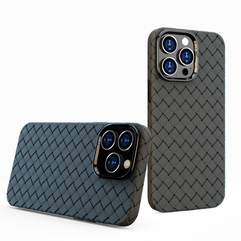 Woven Texture Full Coverage Phone Case with Heat Dissipation