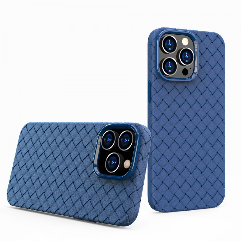 Woven Texture Full Coverage Phone Case with Heat Dissipation