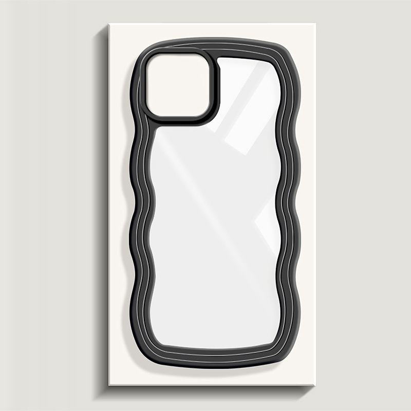 Big Wave Transparent Candy-colored Phone Case