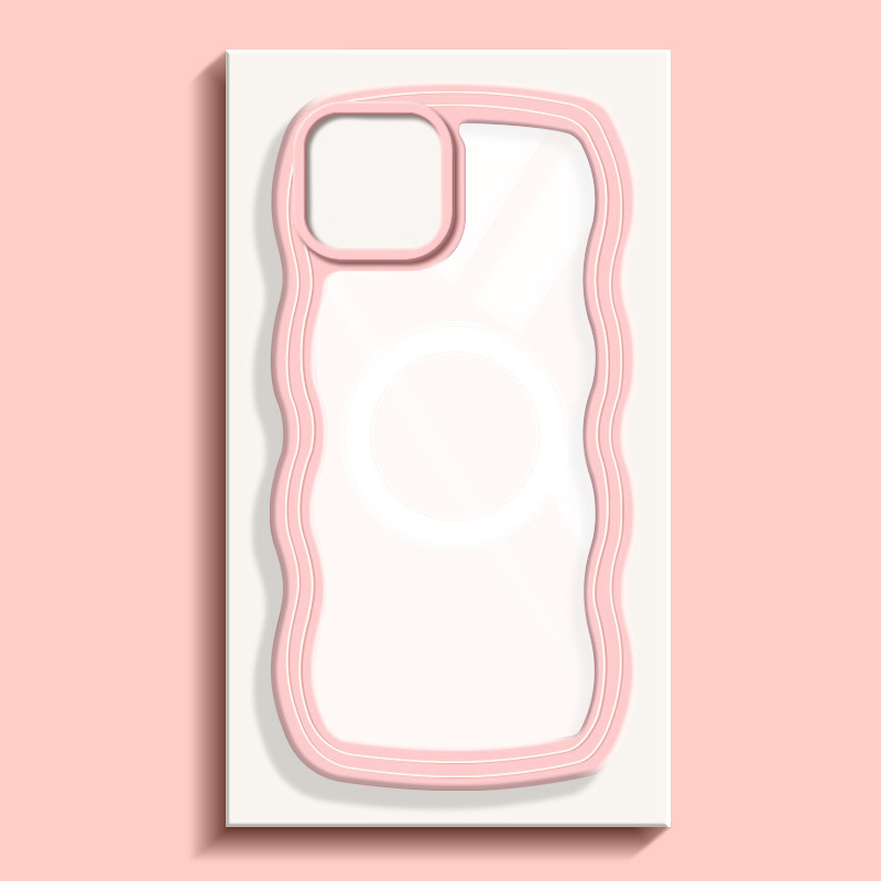 Big Wave Transparent Candy-colored Phone Case