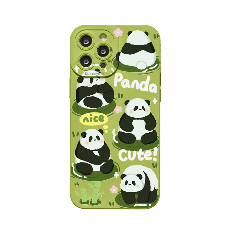 Cute Cartoon Panda Phone Case for Apple Phones