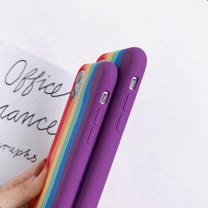 Rainbow Liquid Silicone Phone Case