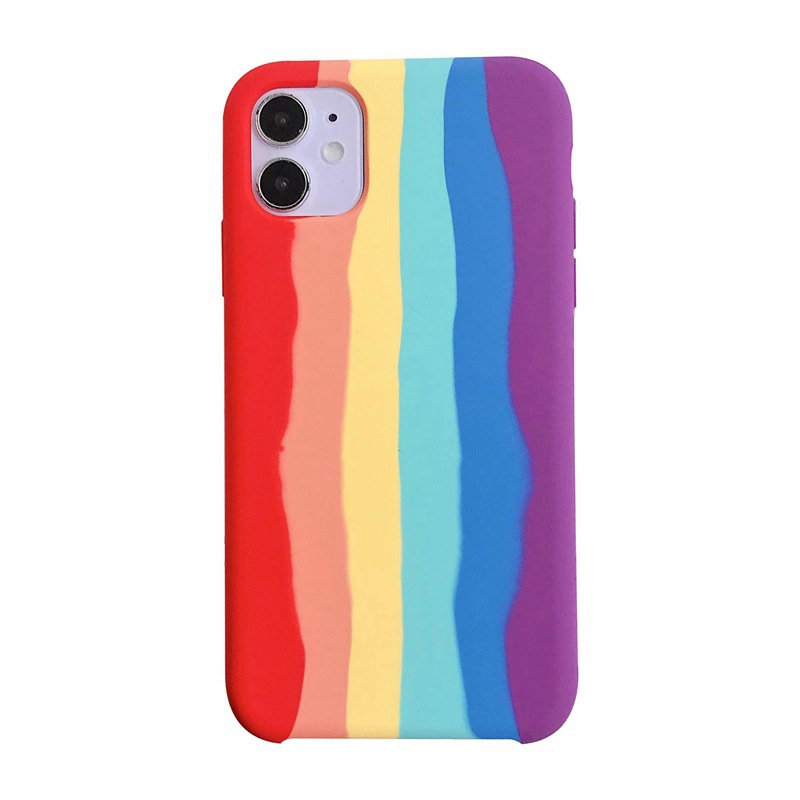 Rainbow Liquid Silicone Phone Case