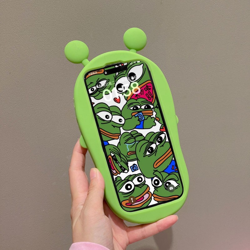 Cartoon Frog Slippers Compatible Apple Phone Case Silicone