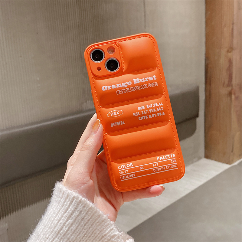 Down Jacket Design Silicone Phone Case