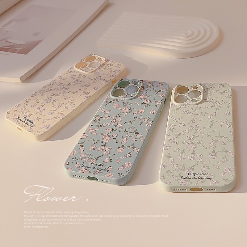 Small Floral Pattern Silicone Phone CaseSmall Floral Pattern Silicone Phone Case