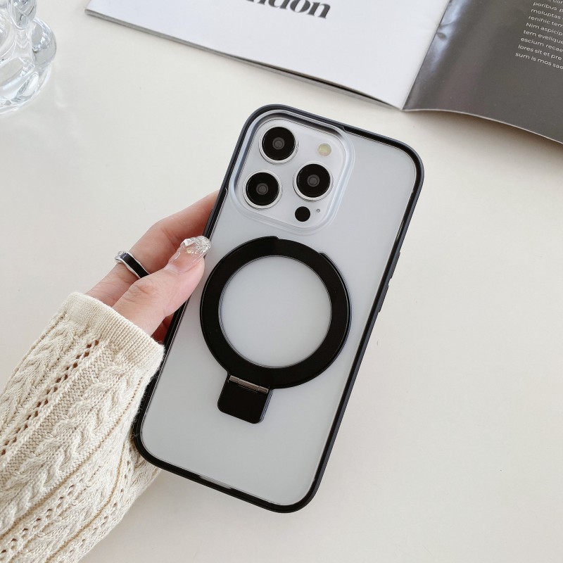 Full Coverage Colorful Semi-Transparent Magnetic Bracket Case