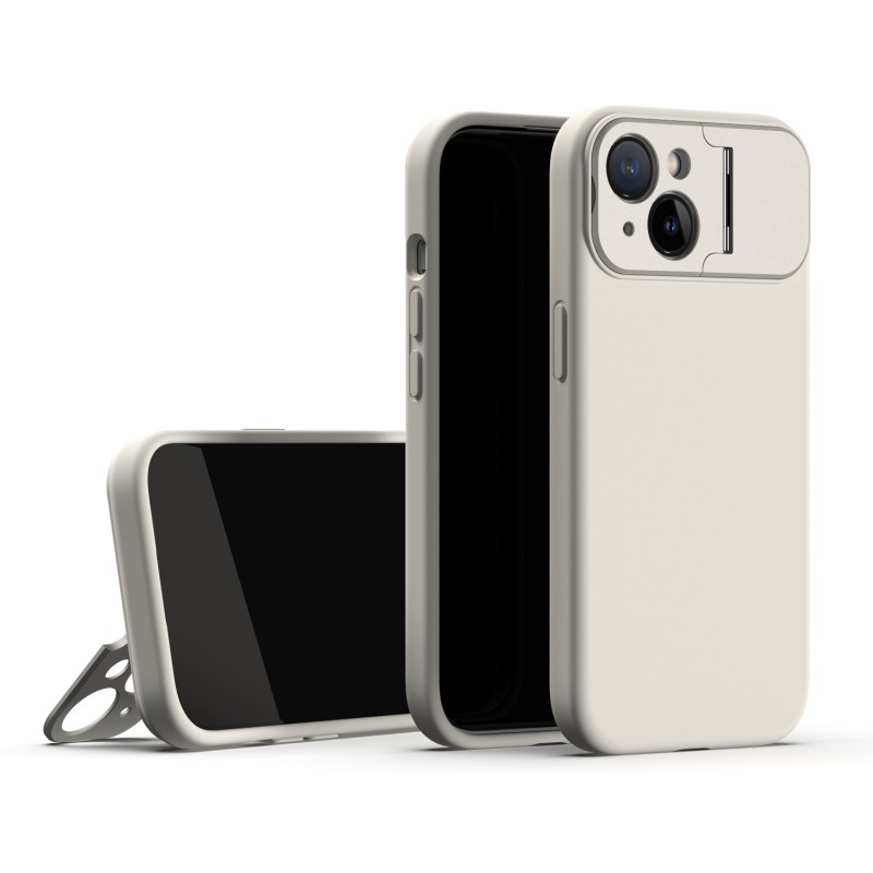 Liquid Silicone Shockproof Protective Case with Metal Stand