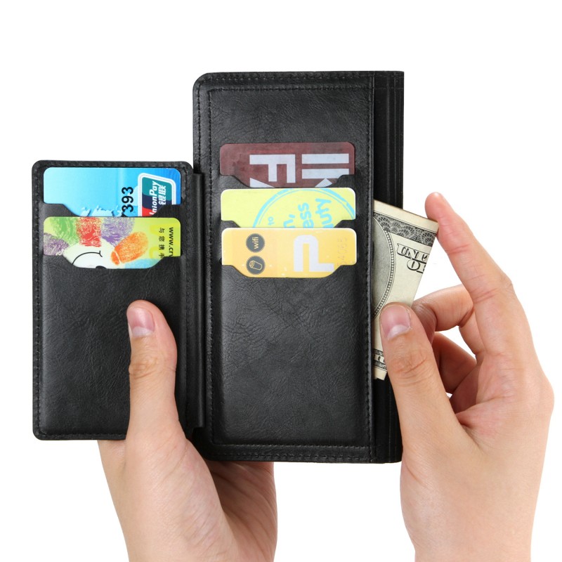 Zipper Flip Wallet Phone Case with Card Slots