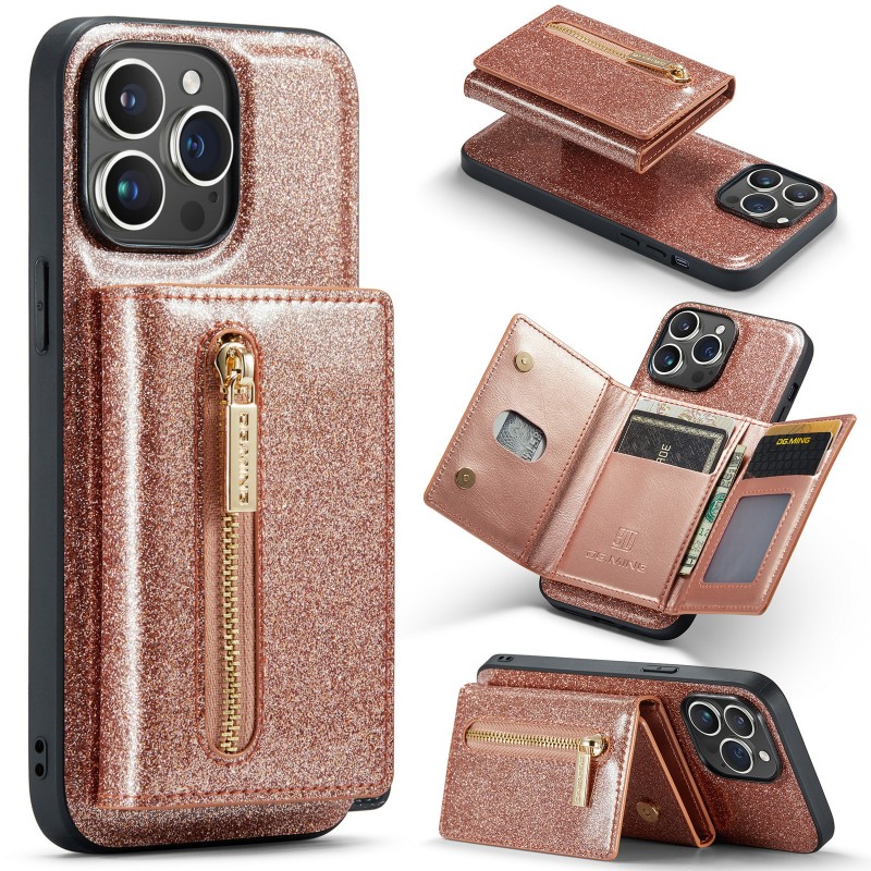  Sparkle Wallet Protective Case with Magnetic Closure