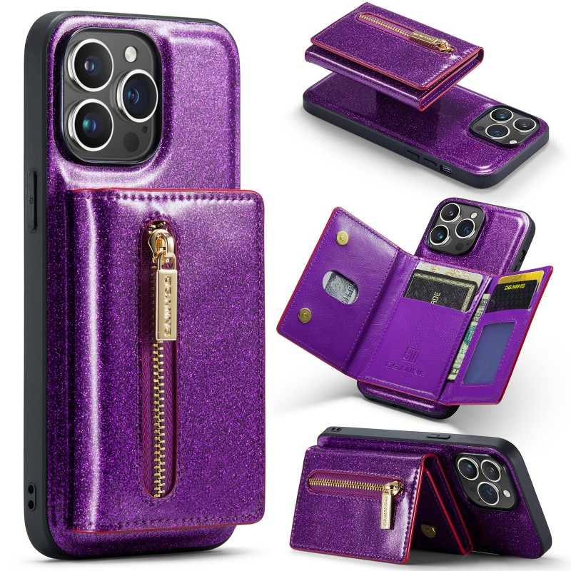  Sparkle Wallet Protective Case with Magnetic Closure