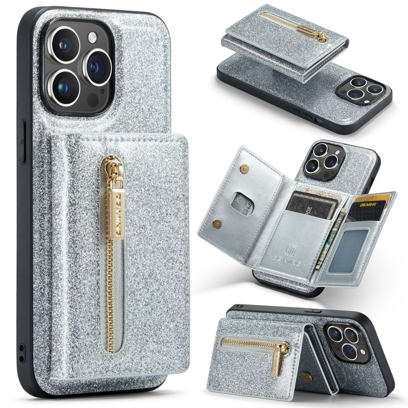  Sparkle Wallet Protective Case with Magnetic Closure