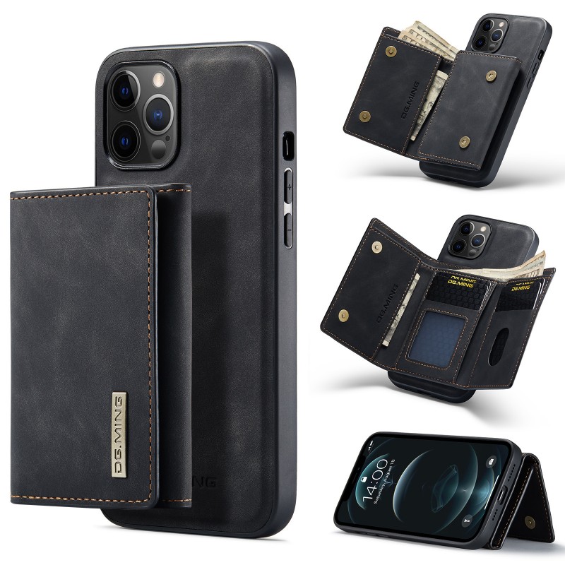 Retro Magnetic Detachable Wallet Phone Case