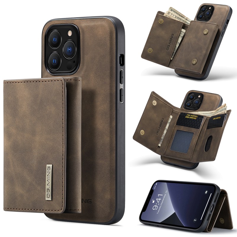 Retro Magnetic Detachable Wallet Phone Case