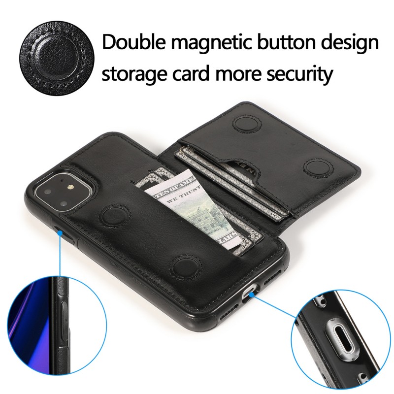 Magnetic Flip Card Slot Leather Case  with Wallet