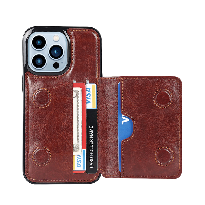 Magnetic Flip Card Slot Leather Case  with Wallet