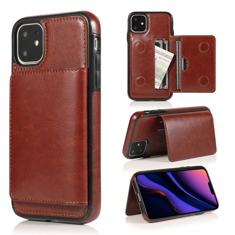 Magnetic Flip Card Slot Leather Case  with Wallet