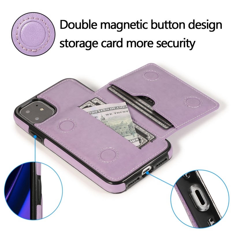 Magnetic Flip Card Slot Leather Case  with Wallet