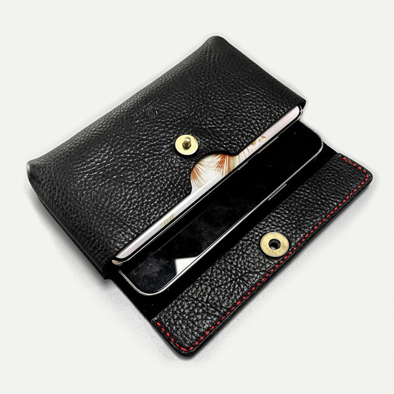 Genuine Leather Dual Phone Case