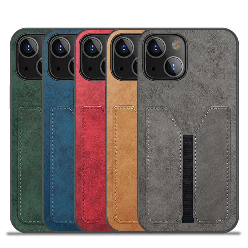 Apple Phone Wallet Card Slot Leather Case