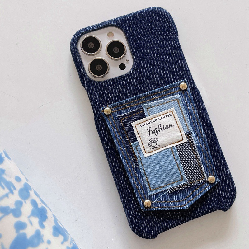 Denim Coin Wallet Phone Case