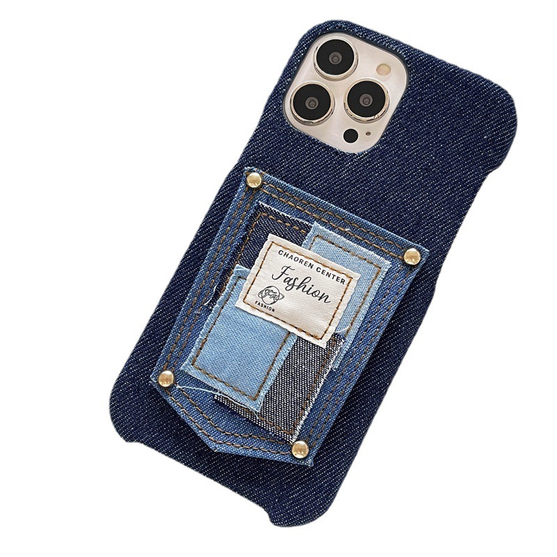 Denim Coin Wallet Phone Case