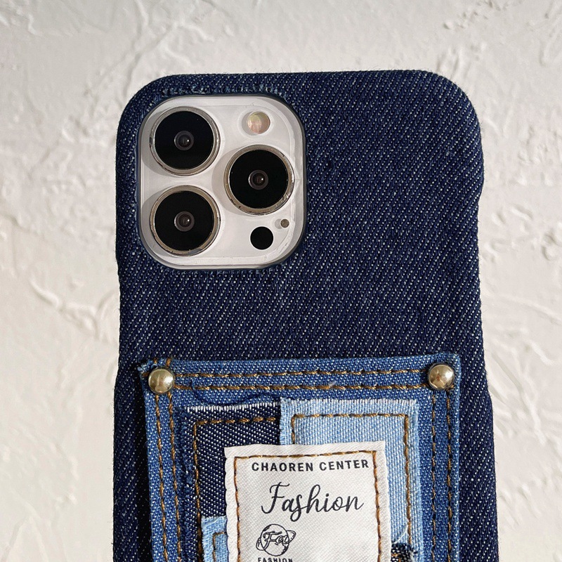 Denim Coin Wallet Phone Case