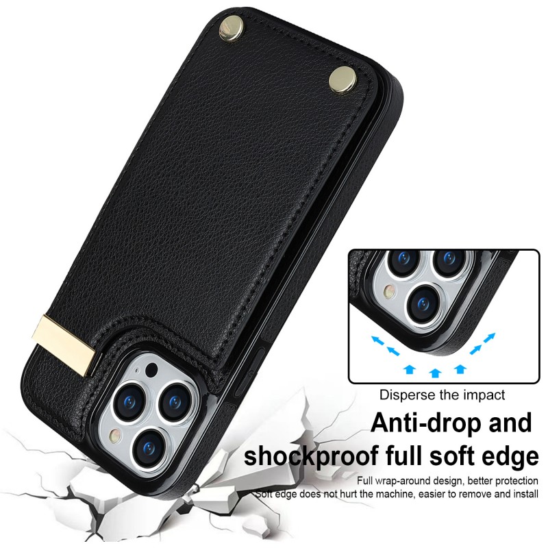 Leather Insert Card Phone Case