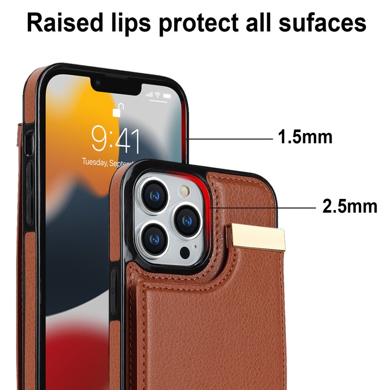 Leather Insert Card Phone Case