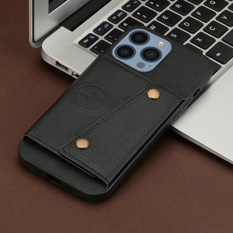 Wallet Case for iPhone with Card Slot and Magnetic Back Cover