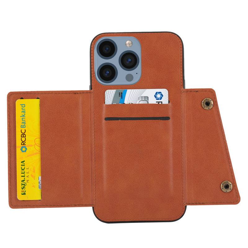 Wallet Case for iPhone with Card Slot and Magnetic Back Cover