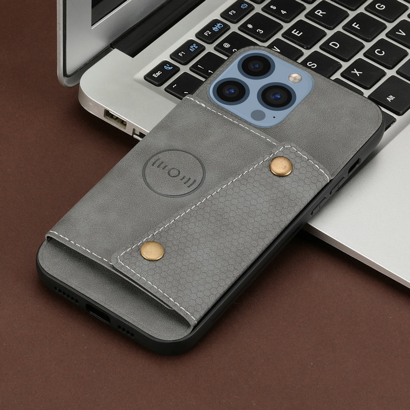 Wallet Case for iPhone with Card Slot and Magnetic Back Cover