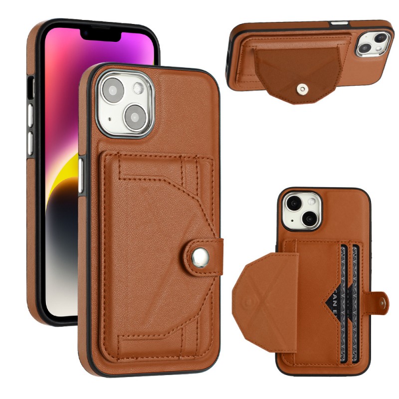 Shockproof Wallet Phone Case with Stand and Card Slot for iPhone