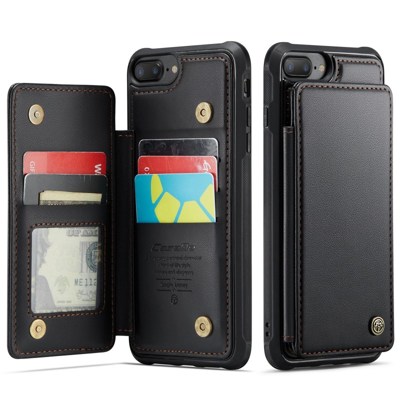 iPhone-compatible Wallet-style Phone Case Back Cover Leather Case