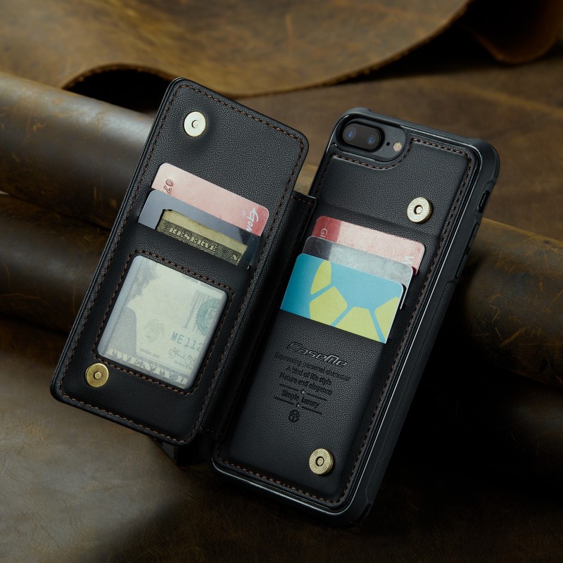 iPhone-compatible Wallet-style Phone Case Back Cover Leather Case